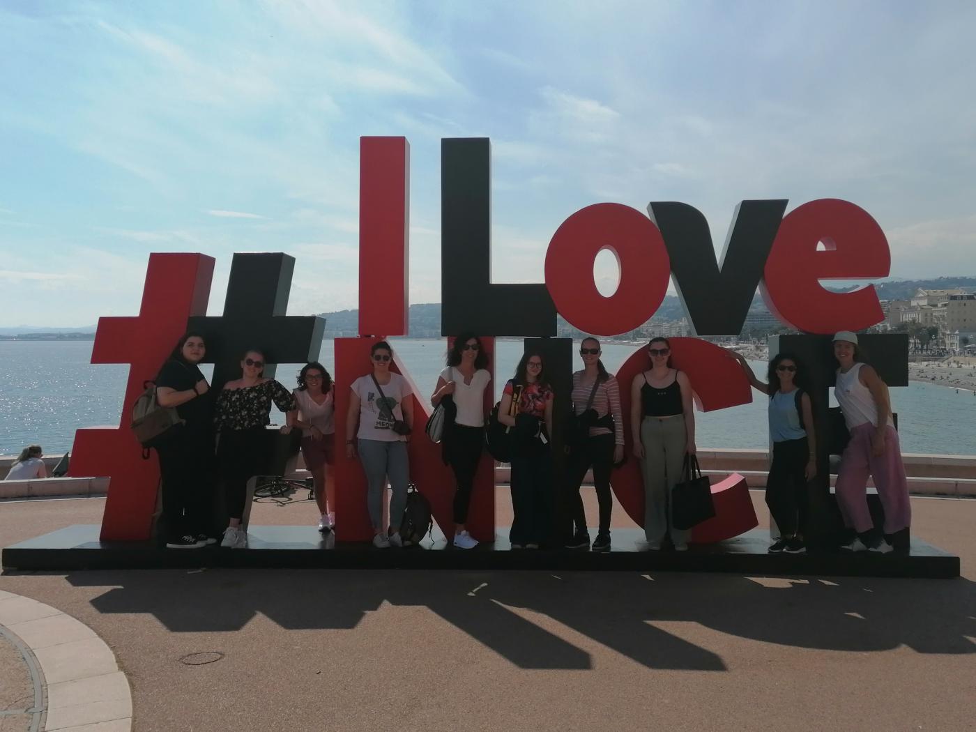 Studierende in Nizza